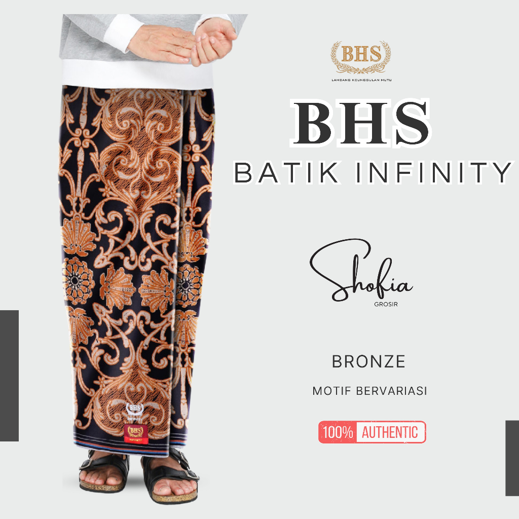 SARUNG BHS BATIK INFINITY BRONZE