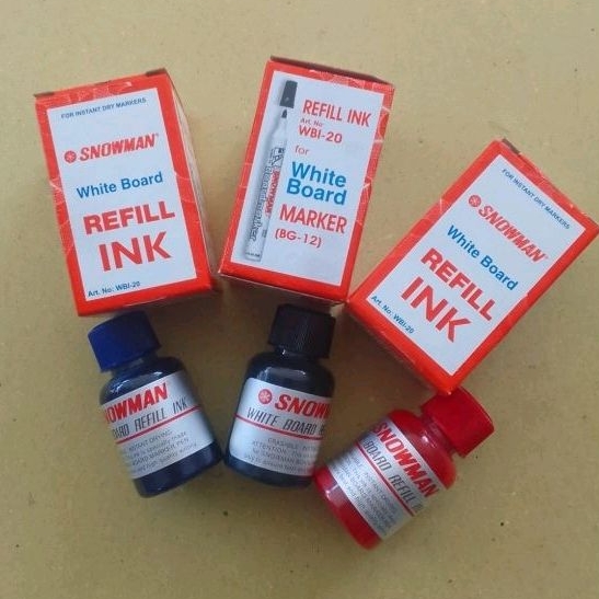 

REFILL INK ART NO. : WBI - 20 FOR WHITE BOARD MARKER (BG - 12) MERK SNOWMAN