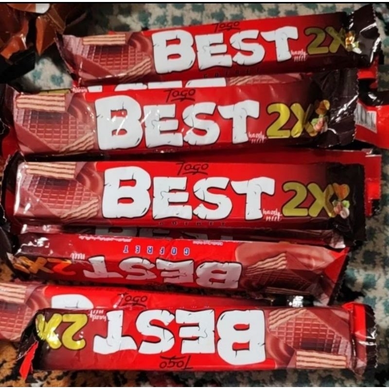 

Togo best 2x lebih panjang wafer rasa coklat huzelnut asli 100% coklat turki