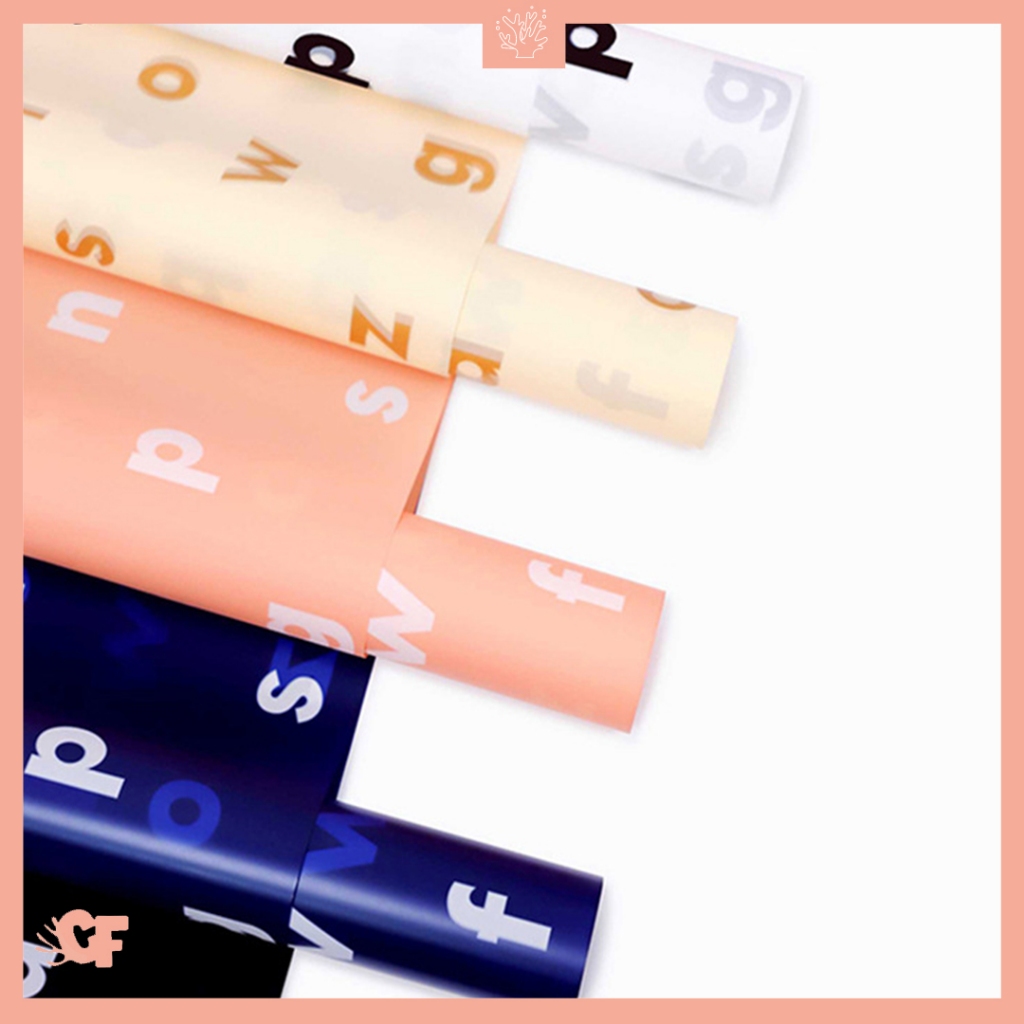 

Kertas Buket Bunga Alphabet Flower Wrapping Paper Cellophane KB6128