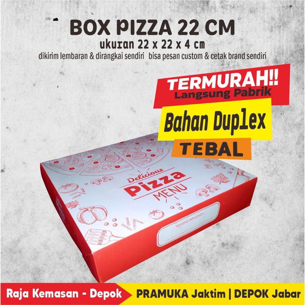 

Box Pizza 22 CM DUPLEX MOTIF (50 Pcs)