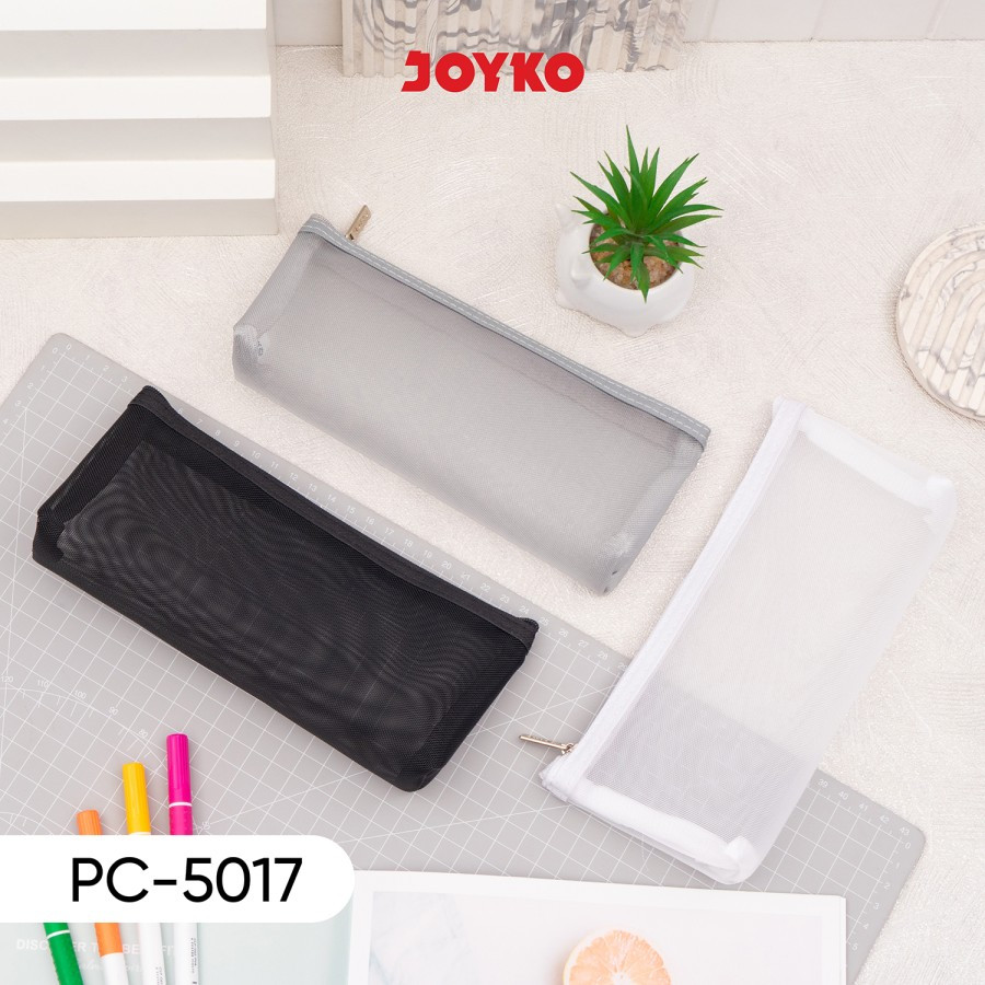 

PENCIL CASE JOYKO PC-5017 and PC-5018 | TEMPAT PENSIL TRANSPARANT JARING