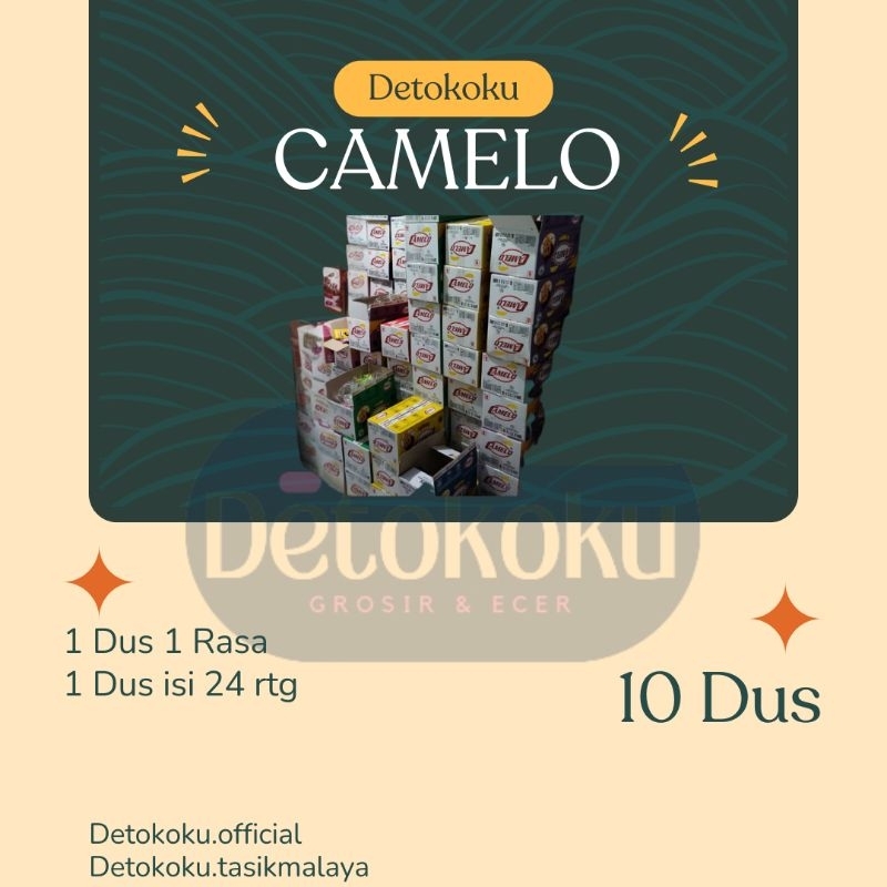 

[10 DUS] CAMELO SERBUK/1 DUS 1 RASA - GROSIR