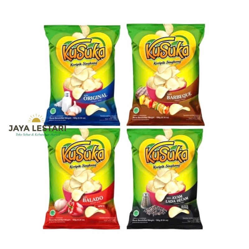 

Kusuka Keripik Singkong (2 Varian Rasa) (60g)