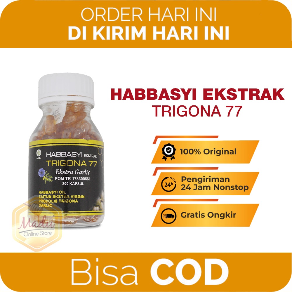 HABATUSAUDA EXTRA PROPOLIS TRIGONA 77 Isi 200 Butir Kapsul Obat Alergi Gatal Kulit AMPUH ORI