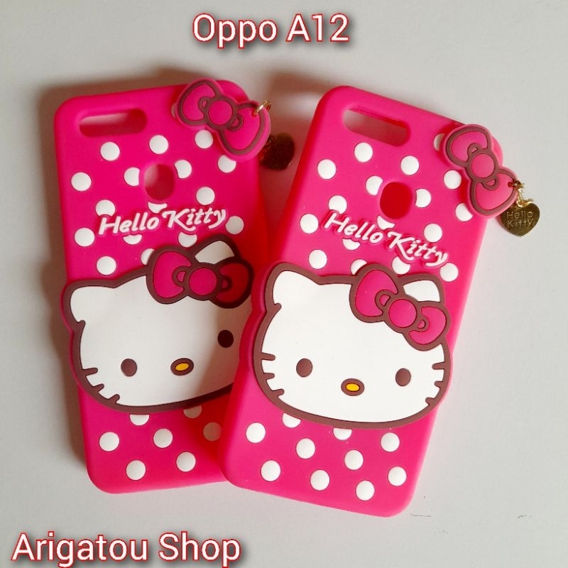Oppo A12 Case Softcase Boneka Karakter Kucing Hello Kitty