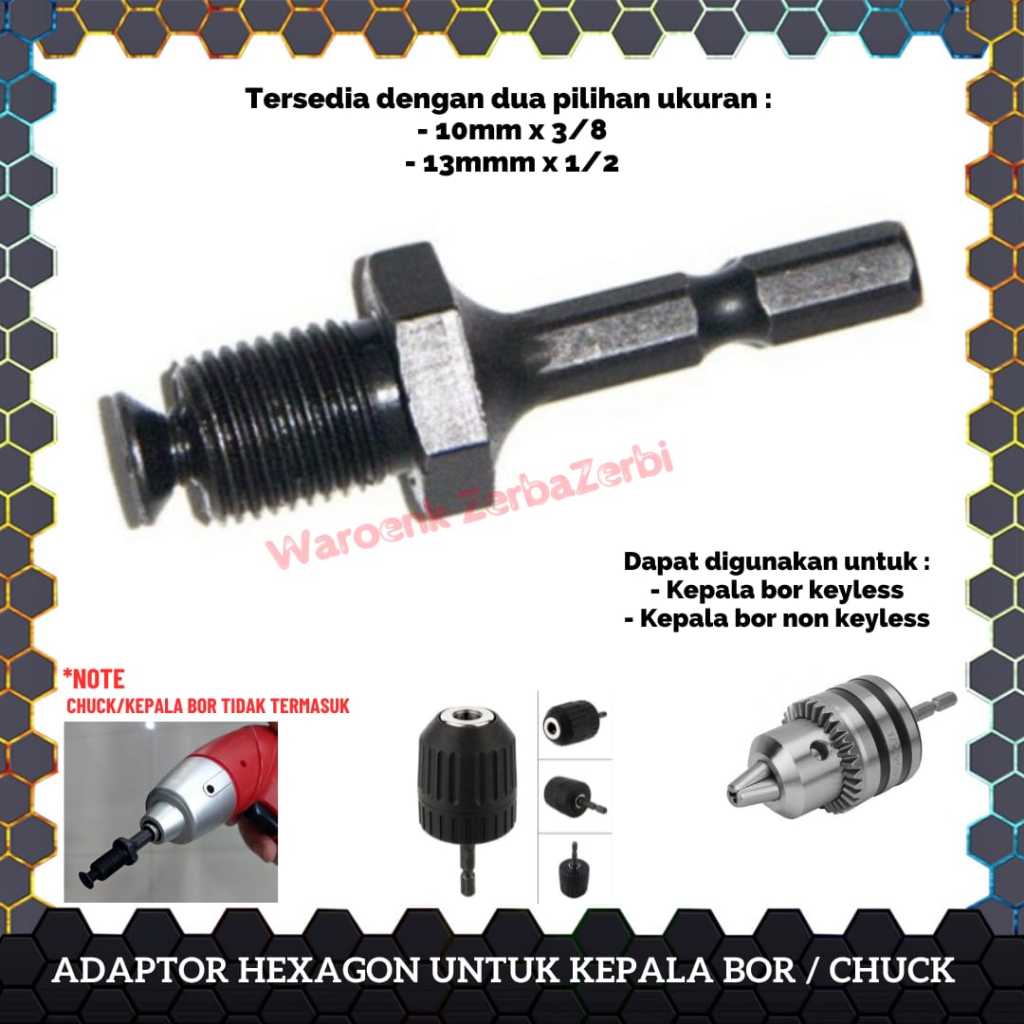SOCKET SAMBUNGAN DRAT KONVERTER CONVERTER ADAPTOR ADAPTER KEPALA MATA BOR HEXAGONAL HEKSAGONAL HEXAG
