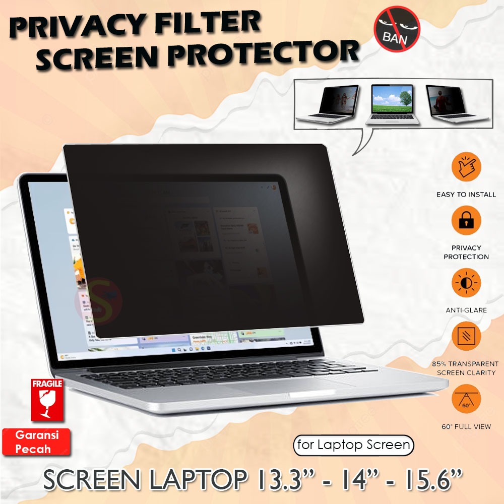 HP Envy 13 Touch i5 1135G7 13.3″ Filter Screen Guard Protector Anti Gores SPY Privacy Anti-Peeping P