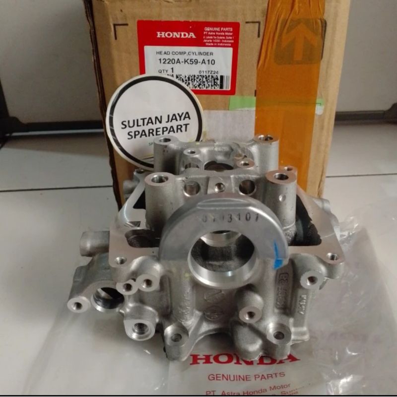 BLOK CYLINDER HEAD K59 HONDA VARIO PCX ORI AHM 1220A-K59-A10