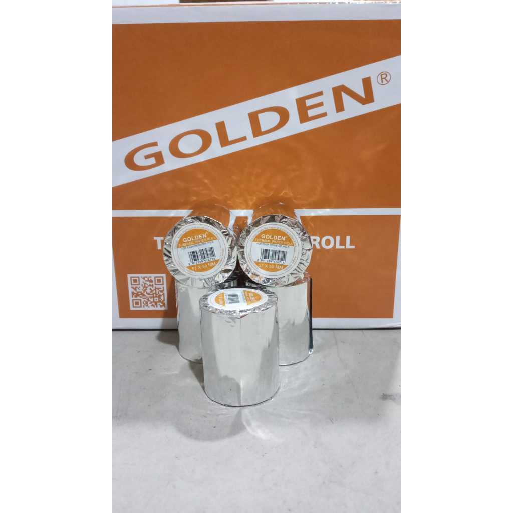 

Kertas thermal roll, Golden 57mm x 48mm, per 1 dus