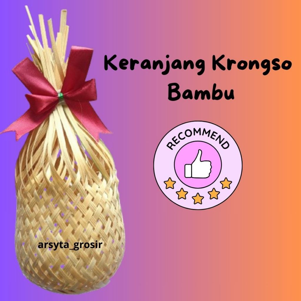 

Krongso Anyaman Bambu / Keranjang Souvenir Wedding