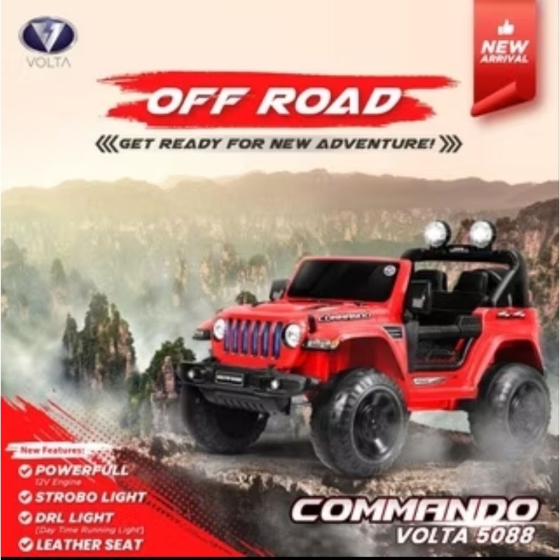 Mainan mobil aki volta SHP 5088 shp5088 commando komando shp5088 eva