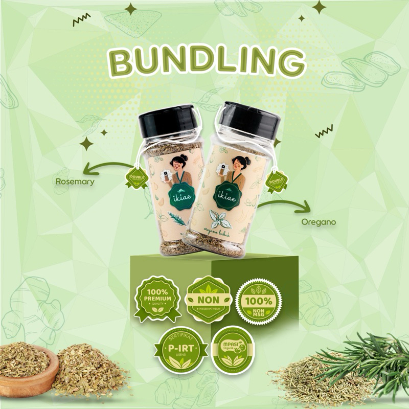 

IKIAE - Oregano & Rosemary Bumbu Masak Dapur Rempah