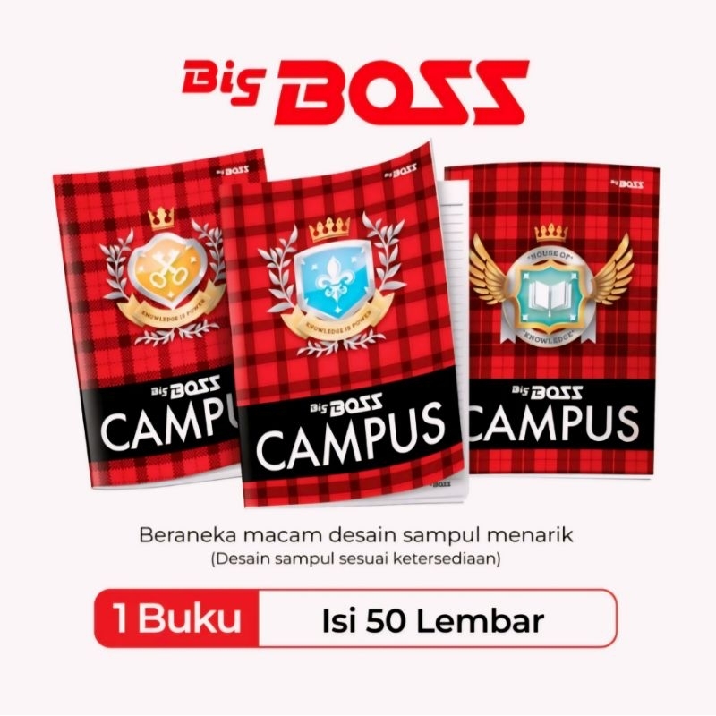 

BigBoss Campus Buku Tulis 50 Lembar Eceran [1 pcs]