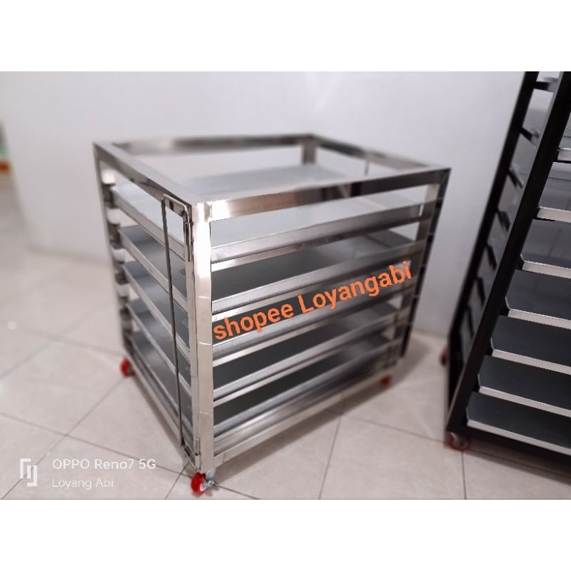 Trolley Bakery 60 x 50 cm / Trolley Custom / Trolley Bakery Stenliess / Troly tray