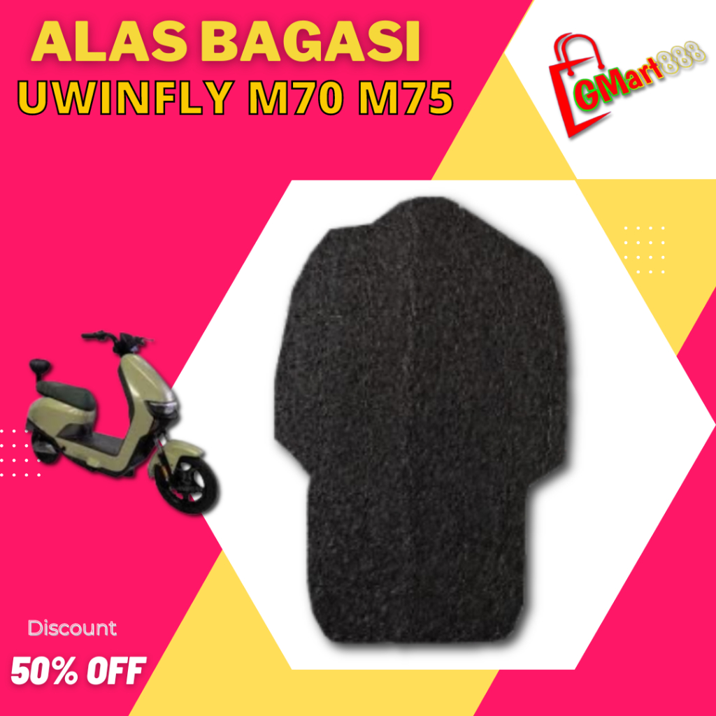 Karpet Alas Bagasi Sepeda Motor Listrik UWINFLY M70 M75 Mie Bihun Serabut