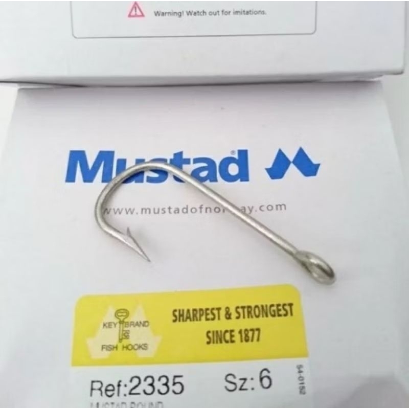 MATA KAIL PANCING MUSTAD 2335 2315 NO. 6 dijual perkotak 100 pcs / PANCING CAP KUNCI