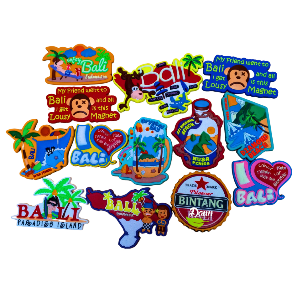 Magnet Rubber Bali | Magnet Kulkas | Tempelan Kulkas