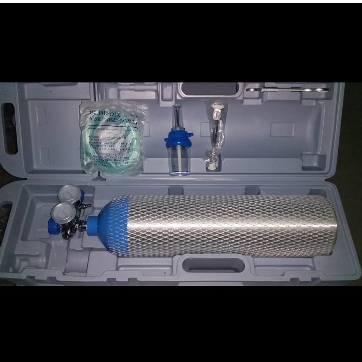 Tabung Oksigen Alumunium Portable 3,6 Liter  - Tabung Oksigen Portable 0,5m3
