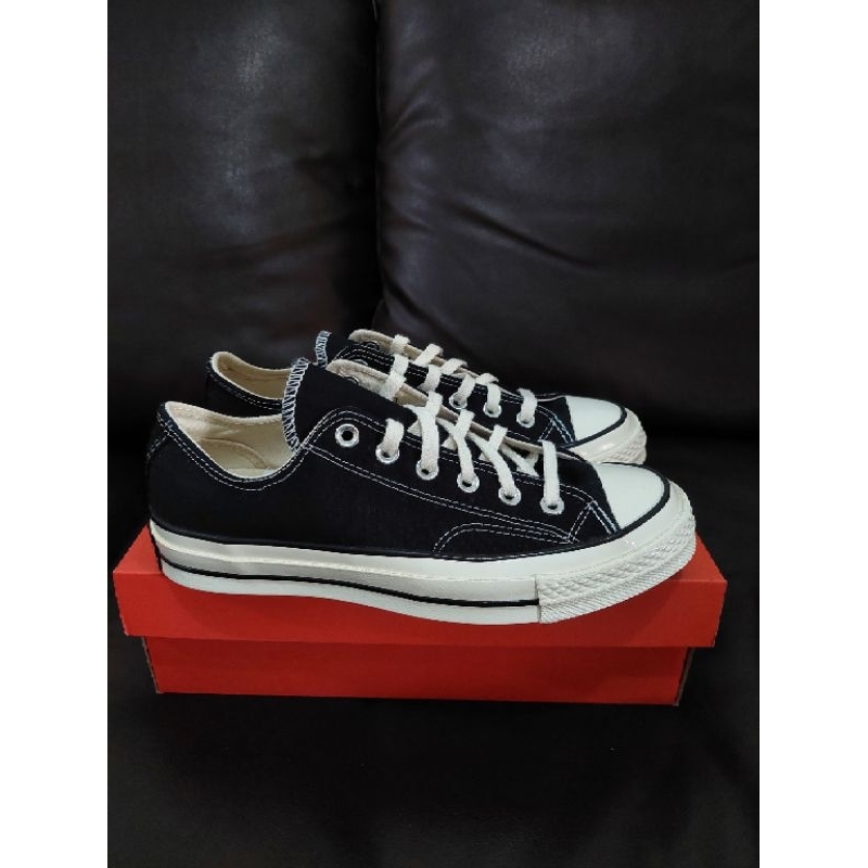 Converse 70s low black white resmi pt map