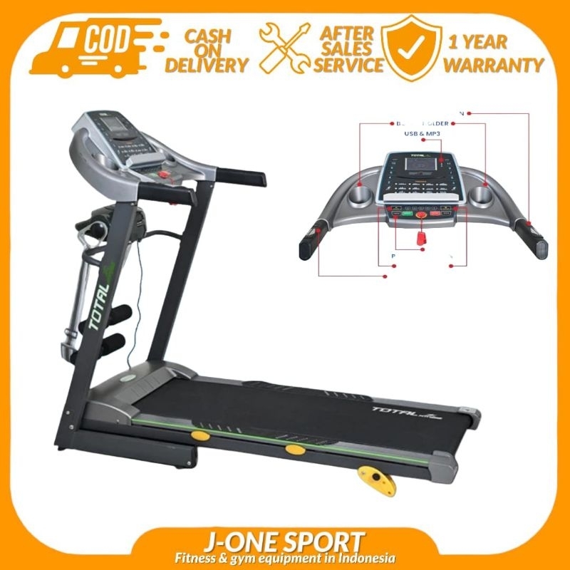 Alat fitnes treadmill elektrik TL-288 Treadmil mesin Lari Elektrik(Original)Treadmill Lipat