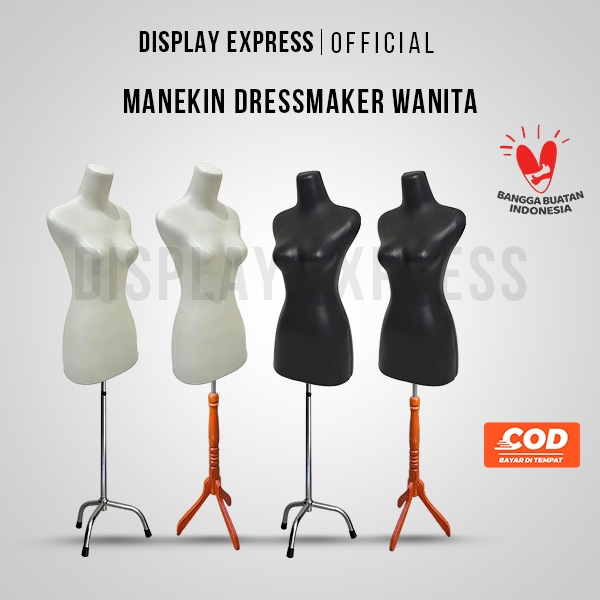 [ COD ] Manekin Dressmaker Wanita / Patung Baju Wanita PLASTIK TEBAL Anti Peyot