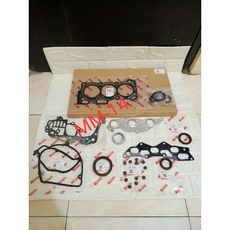 PACKING PAKING SET XENIA 1.0 VVTI GASKET FULL SET XENIA VVTI 1.0CC ORI PLAT