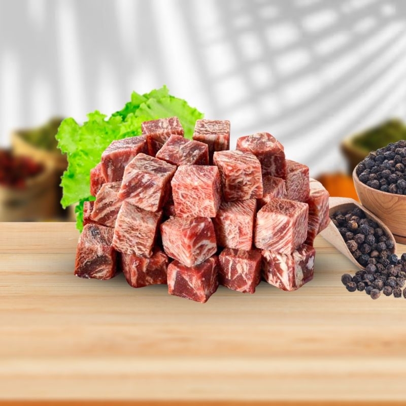 

Beef Saikoro Wagyu Meltique / Beef Cubes Premium