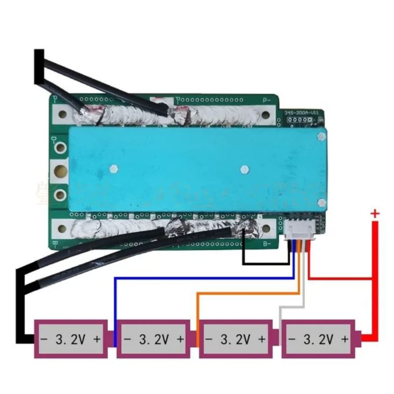 BMS 4S 12v 100A Lifepo4 3.2v