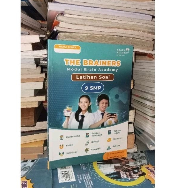 original buku the brainers modul brain academy latihan soal 9 smp