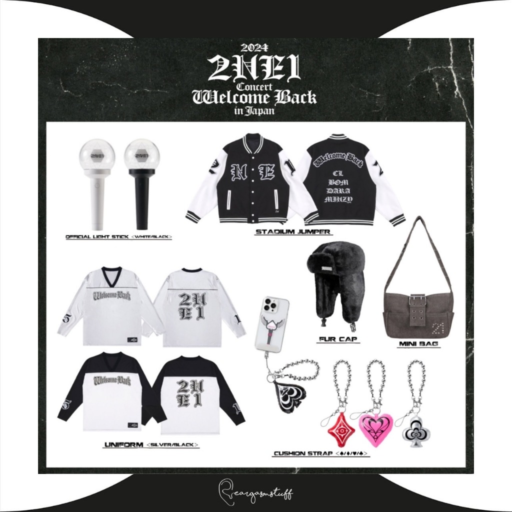 (PLSN) 2NE1 CONCERT [WELCOME BACK] IN JAPAN GOODS OFFICIAL MERCHANDISE / MERCH / MD