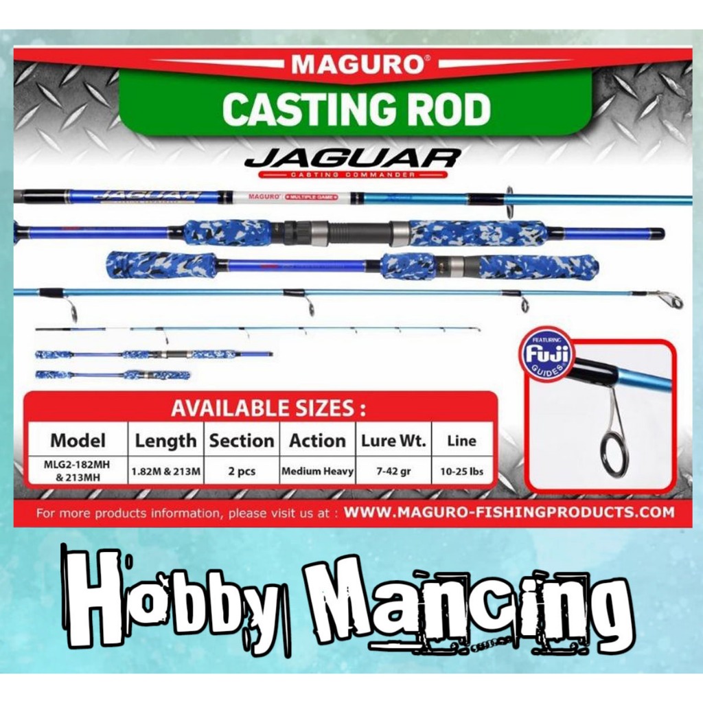 Joran Maguro Jaguar | Ring Fuji | Casting | Laut | Ngoncer | 182/213MH