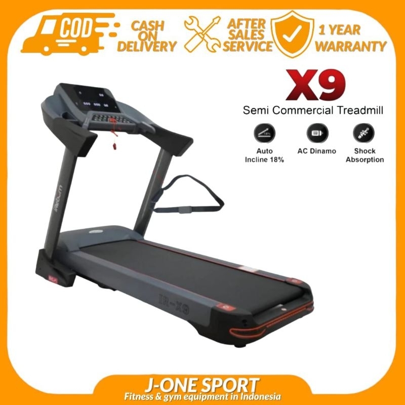 Ireborn-Treadmil elektrik Comersial ir-X9 Ac (Original) alat fitnes treadmill | Mesin Lari treadmil