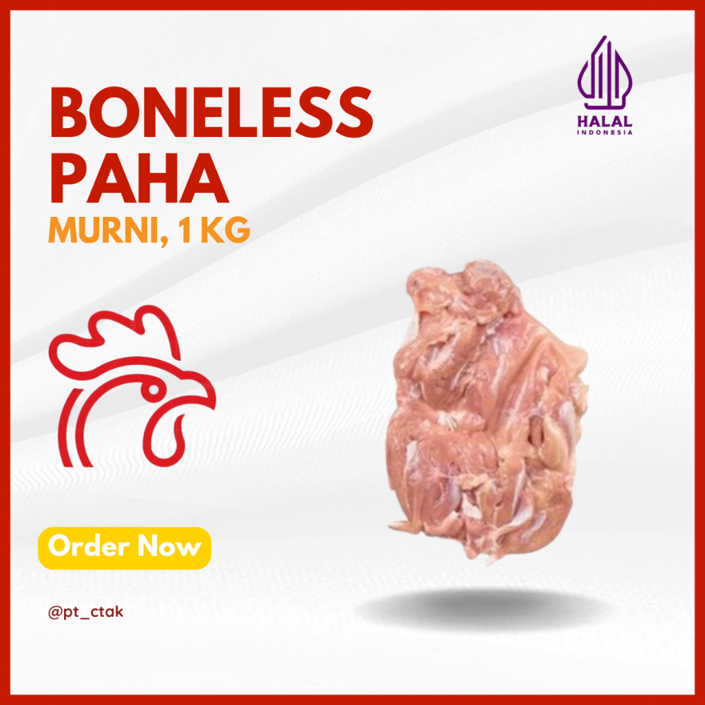 

Daging Ayam Fillet Boneless Paha Murni TANPA KULIT (FRESH & FROZEN) Kemasan 1 Kg