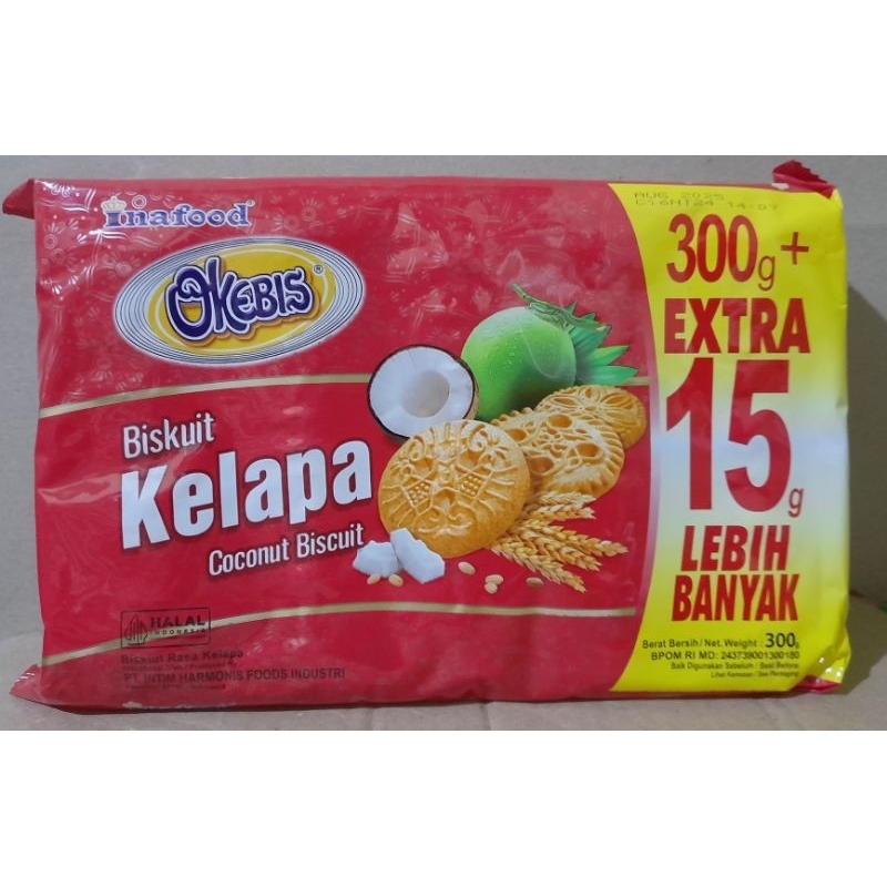 

biskuit kelapa okebis inafood 315 gram