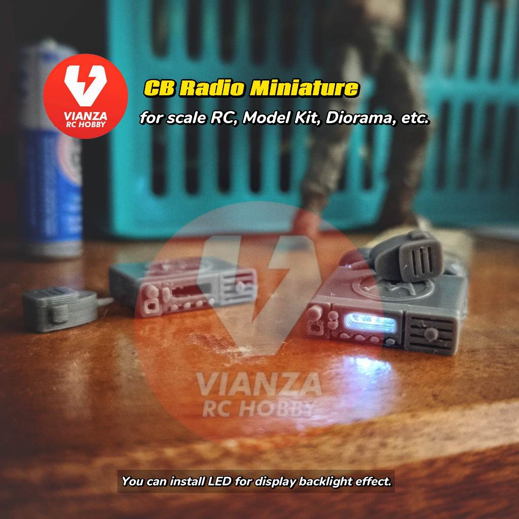 Vianza CB Radio Miniature 3688 untuk scale RC Diorama Model Kit