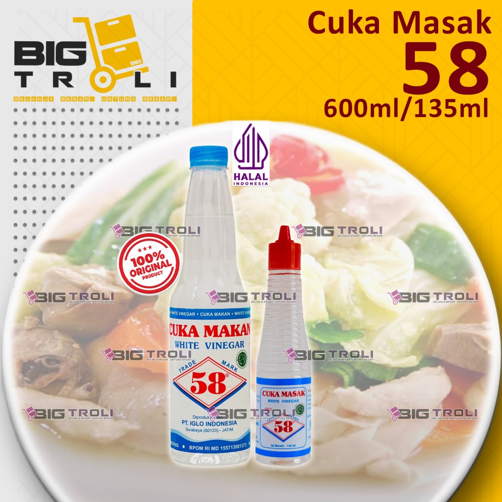 

Saos 58-Cuka Makan 600ml | 135ml