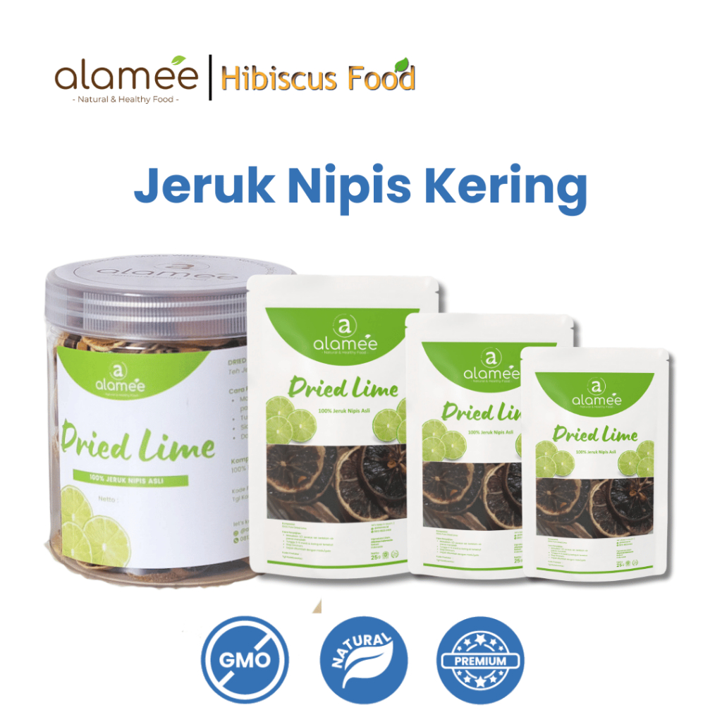 

ALAMEE Jeruk Nipis Kering Dried Lime Slice Tea Teh Herbal Buah Iris Organik Siap Seduh Minum