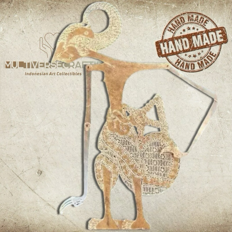 Wayang Alusan Kulit Sapi Asli Putihan Arjuna Gaya Solo