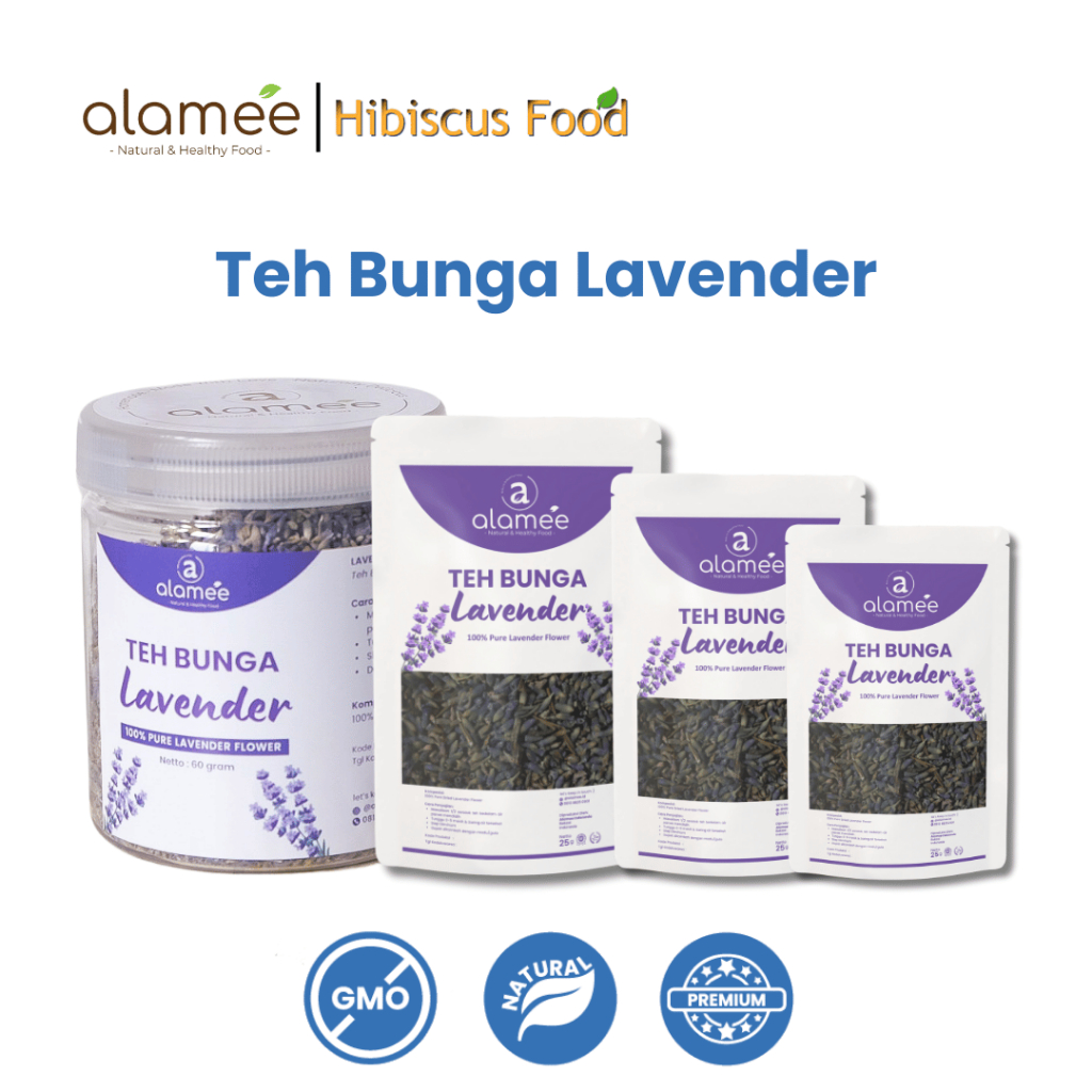 

Teh Bunga Lavender Insomnia Tea Organik Kering Dried Flower Herbal Alami Organic