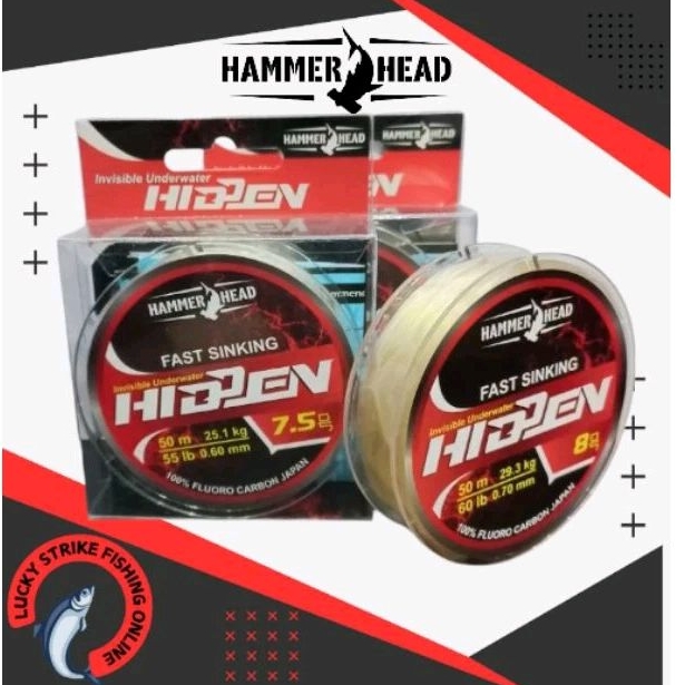 Senar leader Hammerhead Hidden 50meter 100%fluorocarbon