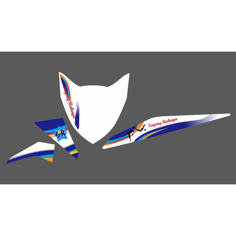 STRIPING TRANSPARAN BEAT FI LIVERY BUS SUGENG RAHAYU