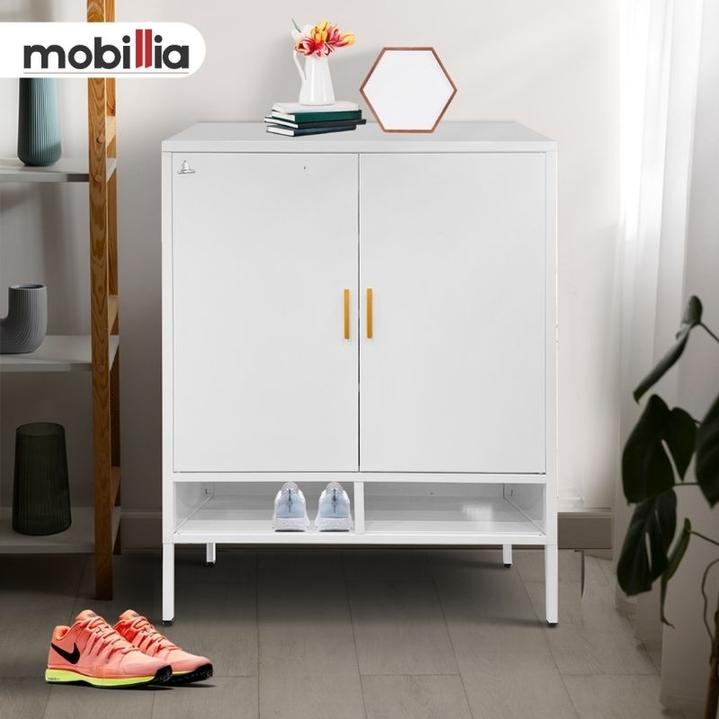 Lemari sepatu besi rak sepatu besi