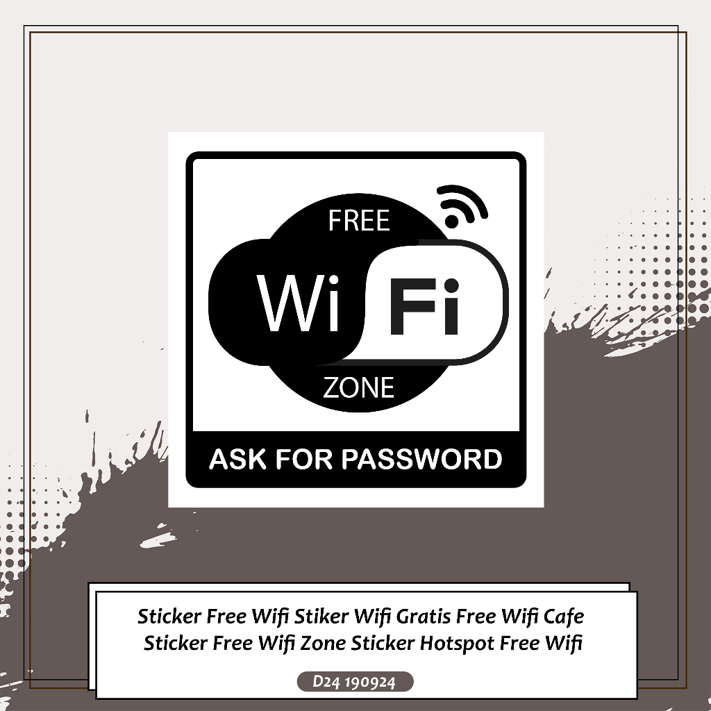 

Sticker Free Wifi Stiker Wifi Gratis Free Wifi Cafe Sticker Free Wifi Zone Sticker Hotspot Free Wifi