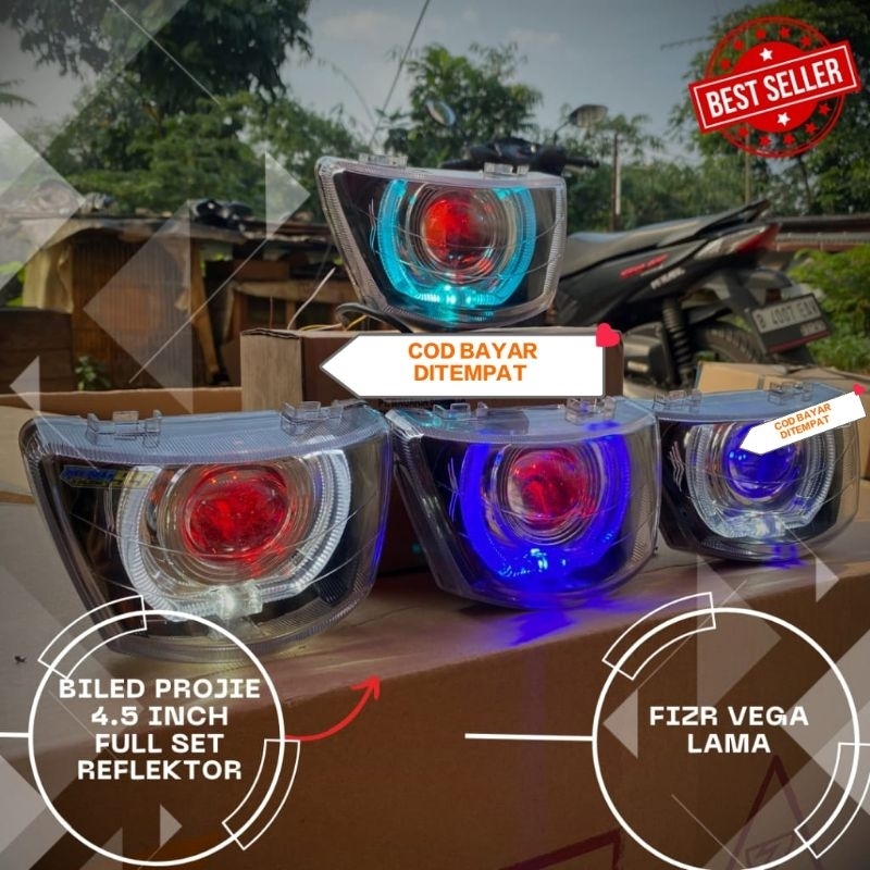 Reflektor lampu depan biled Fizr Vega lama lampu biled fizr Vega lama