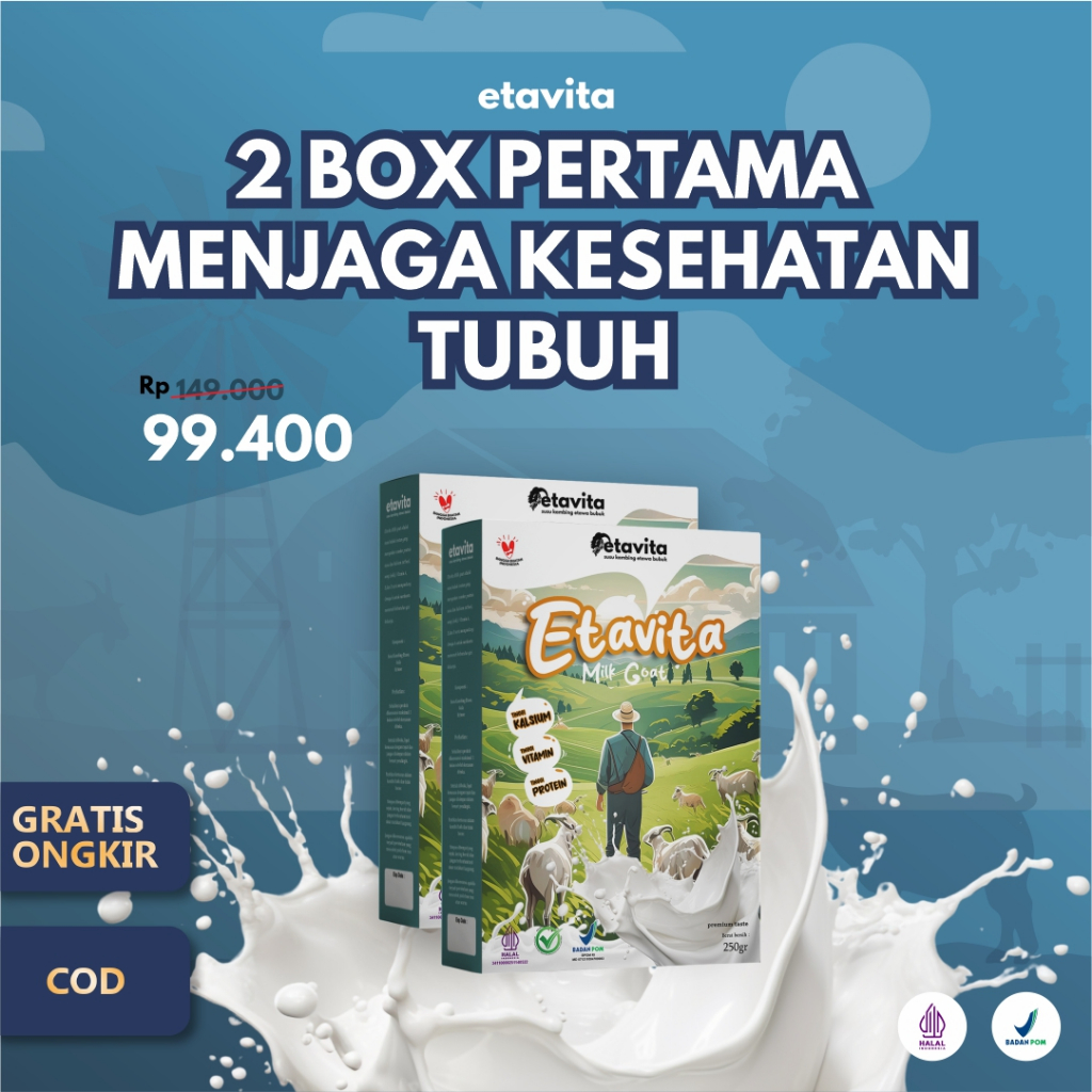

ETAVITA - Susu Kambing Etawa Bubuk 2 Box