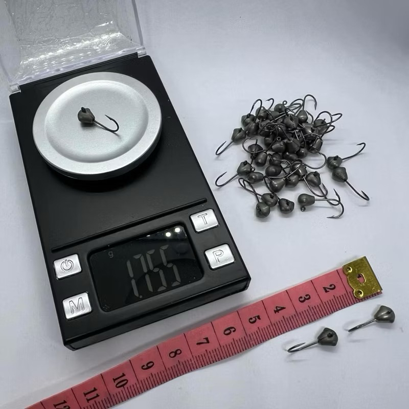Jighead Tungsten isi 10 biji, Micro Unbrand 1.7g 0.9g Kail Pancing Hook Ajing