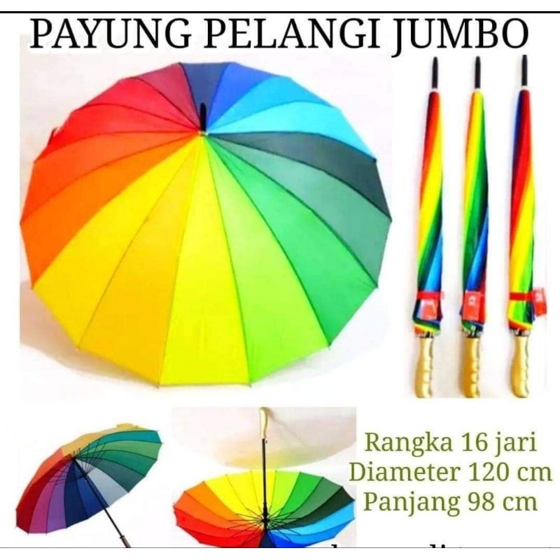 PAYUNG PELANGI 16 JARI