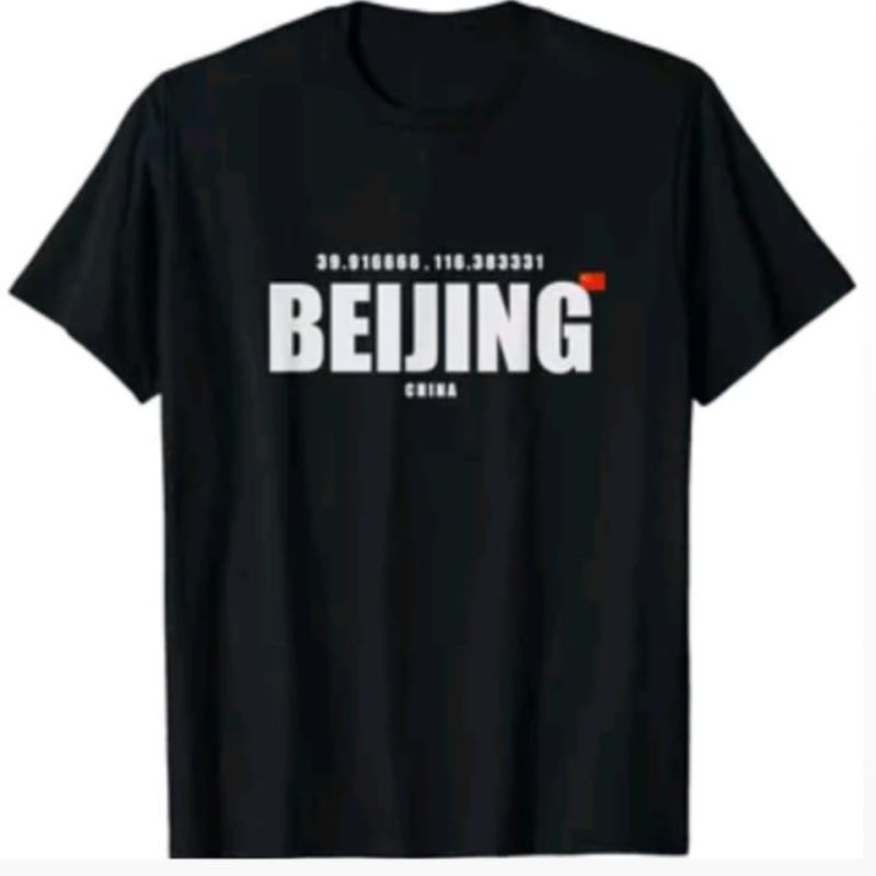 kaos oleh-oleh China Beijing? pria/wanita