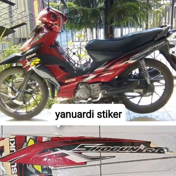 STRIPING STIKER LIST SHOGUN 125 RR TAHUN 2008 SHOGUN RR 2008
